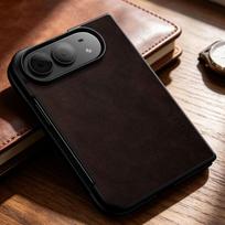 Case for IPhone Duo Ultra Fold Coque Luxury Vintage Cowhide Pattern Leather Skin Phone Cover Funda for Iphone Duo Case Capa iPhone Duo kava