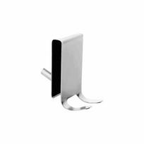 Stainless Steel Shower Door Hook Double Sided No Drill Door Mount Hook Heavy Duty Rustproof Bathroom Organizer Hook Home Storage