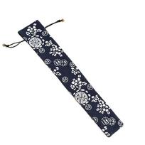 Gifts Packing Folding Hand Fan Bag Chinese Brush Flute Protector Case Cover  Drawing Paper 6.5x32cm-12
