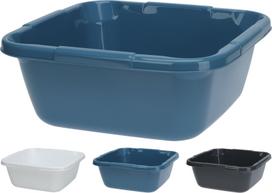 Plastikinis dubuo 14 l, 38,5 x 38,5 x 15 cm, 3 skirtingos spalvos.