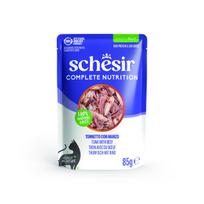 SCHESIR Complete Nutrition Tuna with beef visavertis šlapias pašaras katėms su tuno file ir jautiena, 85g