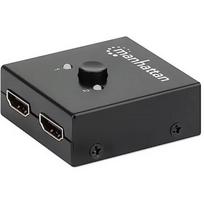 Manhattan 207850 Przełącznik HDMI 2-portowy, dwukierunkowy 2x1 lub 1x2, 4K, 30Hz 207850