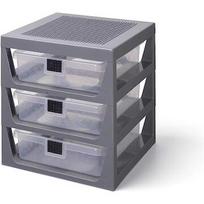 Room Copenhagen LEGO drawer shelf set of 3, storage box (grey) 40950003