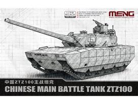 Kinijos pagrindinis tankas ZTZ100 surenkamas modelis Meng 1/72 72-021