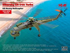 Surenkamas sraigtasparnio modelis Sikorsky CH-54A Tarhe 1/72 ICM 72001