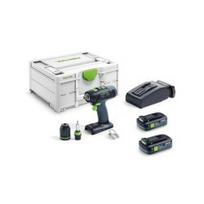 Akumuliatorinis gręžtuvas-suktuvas FESTOOL T 18+3 TBX 4,0 I-Plus