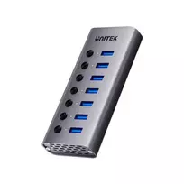 USB-A 3.0 5Gb/s šakotuvas su 7-in-1 jungikliu Unitek H1314A01-EU