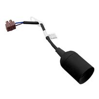Lempos lizdas DPM, E27, 250 V, 4 A, 2x0,75 mm², remonto darbams, laido ilgis 15 cm, su kontaktine ka