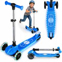 Triratis balansuojantis paspirtukas RicoKids su LED šviesomis, sulankstomas, iki 50 kg