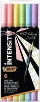 Bic Dvipusis žymeklis Intensity Dual Pastel 6vnt BIC