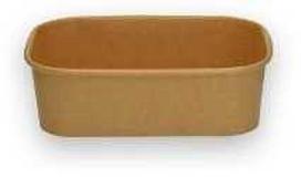 Multi „Verive“ stačiakampis indas 500 ml 172x120x41 mm rudas, biologiškai skaidus PAP/PLA, 6 vnt. x 50 vnt./kartonas