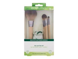 Makiažo šepetėlių ir kempinėlės rinkinys Ecotools The Core Five, 5 vnt., rusva sp.