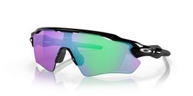 Oakley Radar EV Path blizgūs juodi saulės akiniai su Prizm Golf lęšiais