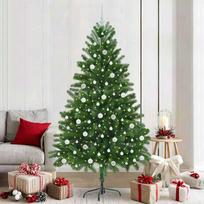 Kalėdų eglutė su 300 LED s stovu Žalia 210 cm PE