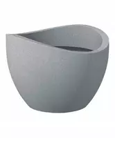 Lumarko GĖLIŲ VAZONAS PLASTIKINIS 250/30 AKMENINIS PILKAS D30