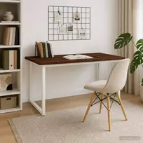 Kvadratinis valgomojo stalas 160 x 70 x 75 cm Tamsiai rudas
