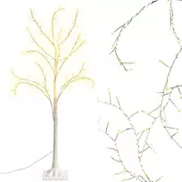Šventinė dekoracija Edelman Dekoratyvus medis 240LED 180CM Baltas
