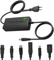 Universalus įkroviklis / Maitinimo šaltinis Maclean Energy, skirtas paspirtukams, 42V DC, 2A, Max 85W, greitasis įkrovimas, 6 kištukai, MCE667