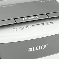 Leitz Autofeed 50X P4 Small Office dokumentų naikiklis Kryžminis 55 dB 22 cm Balta