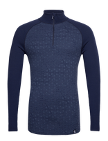 Bula - Geo Merino Wool Halfzip - Apatinės kelnės - Tamsiai mėlyna