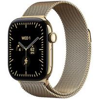 Apple Watch Series 12 GPS + Cellular 42mm Radiant Gold Titanium Case | Radiant Gold Milanese Loop MJGL4MP/A
