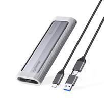 Orico AXM2S-G2-V1 M.2 NVME/NGFF USB-C/USB-A į USB-C 6Gb/s / 10Gb/s diskų dėžutė - pilka