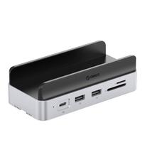Orico MiniDock 10-in-1 Prijungimo Stotis su SSD Kietojo Disko Skyriumi - Sidabrinė