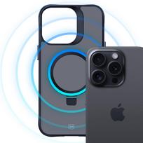 3mk Smoke Case Mag&Stand skirtas Apple iPhone 16 Pro Max - juodas