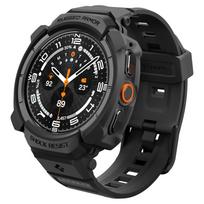 Spigen Rugged Armor Pro dėklas su dirželiu, skirtas Samsung Galaxy Watch Ultra 2 2026 47mm – matinis juodas