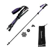 Qunature Šiaurės žygių trekinginė lazda Aliuminis 110 - 130 cm 1 vnt. - Violetinė