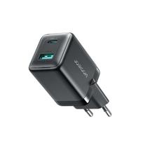 Joyroom JR-TG8 GaN 45W USB-C + USB-A sienininis įkroviklis - Juodas