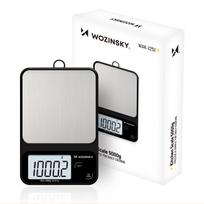 Wozinsky WAK-2252 virtuvės svarstyklės tikslios su dideliu LCD ekranu iki 5 kg - juodas