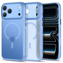 Tech-Protect MagPrime MagSafe CC Dėklas iPhone 18 Pro Max / 17 Pro Max - Matinis Šviesus Mėlynas