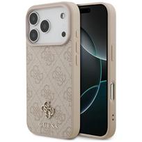 Guess 4G Small Classic Logo MagSafe dėklas iPhone 18 Pro / 17 Pro - Rožinis
