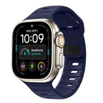 Dirželis Tech-Protect Silicone Line Apple Watch 8 / 9 / 10 / 11 / 12 / SE / Ultra (44 / 45 / 46 / 49 mm), atlanto mėlynas