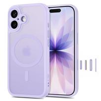 Dėklas Tech-Protect MagPeak MagSafe CC iPhone 17, matinis violetinis