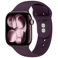 Dirželis Tech-Protect Silicone Apple Watch 8 / 9 / 10 / 11 / 12 / SE / Ultra (44 / 45 / 46 / 49 mm), tamsiai bordo