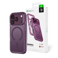 AmazingThing Minimal Mag apsauginis dėklas 3 Lens, skirtas iPhone 18 Pro, su tvirtinimu dirželiui ir suderinamumu su MagSafe - violetinis
