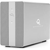 OWC Mercury Elite Pro Dual with 3-Port USB Hub, Drive Enclosure (silver, USB 10Gb/s External Storage Solution) OWCMEDCH7T00