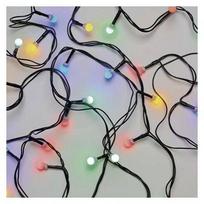 Apvalių LED lempučių girlianda, 230Vac, 20m, 200 x LED, įvairių spalvų LED, su laikmačiu, EMOS