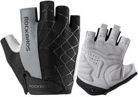 Rockbros S109GR dviračių pirštinės, S dydis - pilkos spalvos