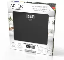 Vonios svarstyklės ADLER AD 8194b įkraunamos USB-C juodos