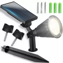 RTO Solarna lampa ogrodowa led wbijana reflektor czujnik zmierzchu punktowa - or1226