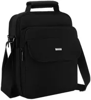 Peterson vyriška dviejų skyrių juoda „Cordura“ rankinė per petį su užtrauktuku RP18