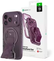 Dėklas AmazingThing Titan Pro lęšių laikiklio rinkinys iPhone 18 Pro su magnetiniu laikikliu ir stovu, suderinamas su MagSafe - Violetinė