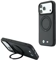 BMW Kevlar žiedinis stovas 360 MagSafe dėklas iPhone 18 Pro Max / 17 Pro Max - Tamsiai pilkas