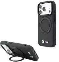 BMW Kevlar žiedo stovas 360 MagSafe dėklas iPhone 18 Pro / 17 Pro – juodas