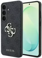 Guess Embossed 4G Ring Classic Logo MagSafe dėklas Samsung Galaxy S26 FE juodas