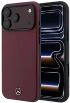 Mercedes odinis pusiau apgaubiantis „Iconic Line“ „MagSafe“ dėklas „iPhone 18 Pro / 17 Pro“ – bordo spalvos