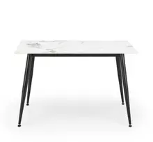 Domoletti Virtuvės stalas. baltas. 120 cm x 100 cm x 70 - 76 cm